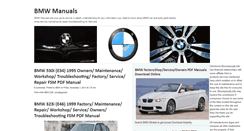 Desktop Screenshot of bmwmanuals.info